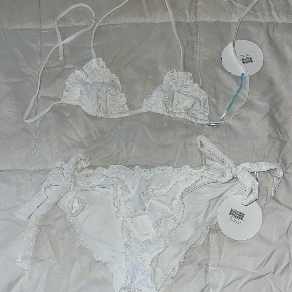 NTW Frankie’s Bikinis White Bikini
